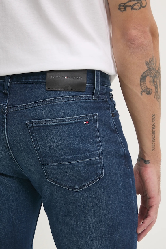 Džíny Tommy Hilfiger námořnická modř MW0MW39042