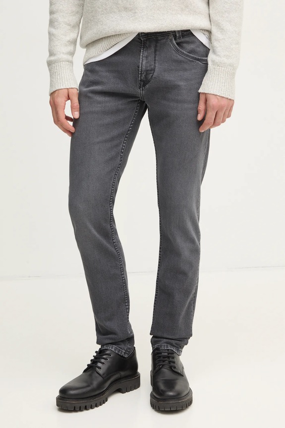 Pepe Jeans jeansy TAPERED JEANS SPIKE szary PM207391UM5