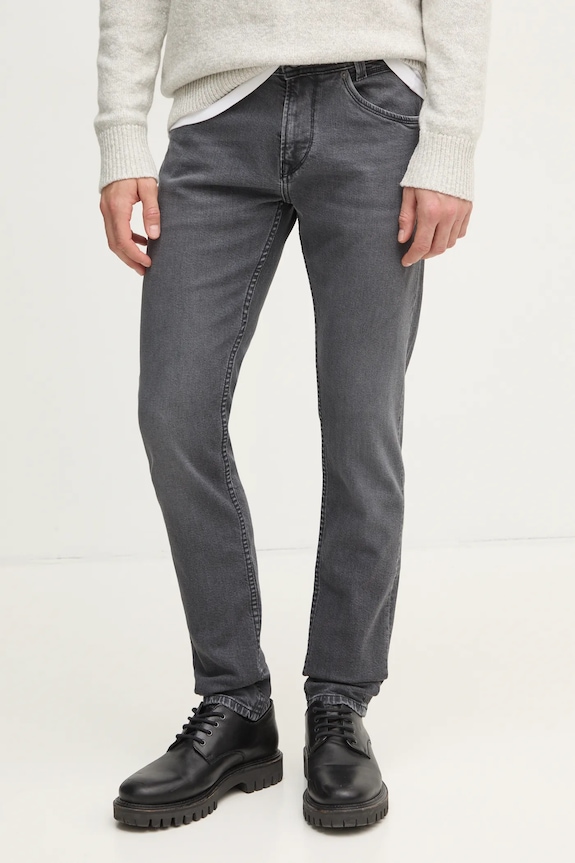 Pepe Jeans jeansy TAPERED JEANS SPIKE szary PM207391UM5
