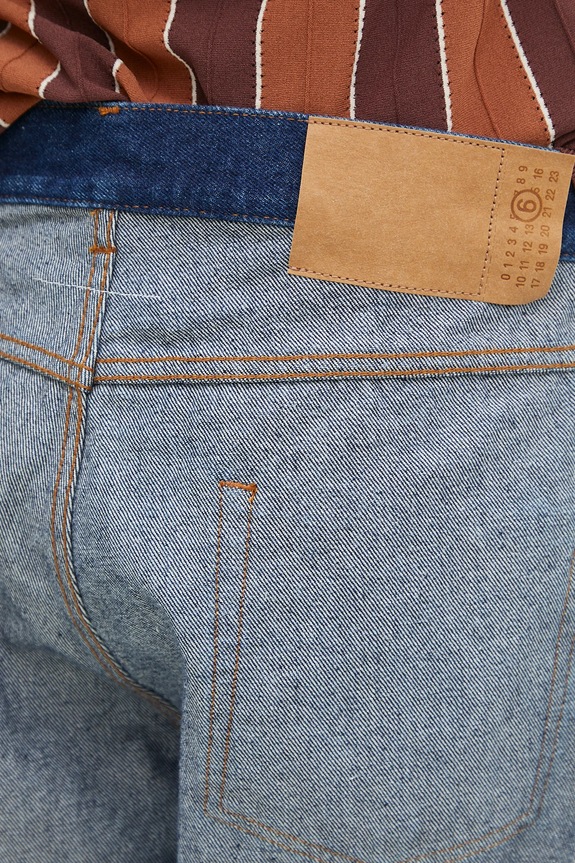 Дънки MM6 Maison Margiela тъмносин SH0LA0016