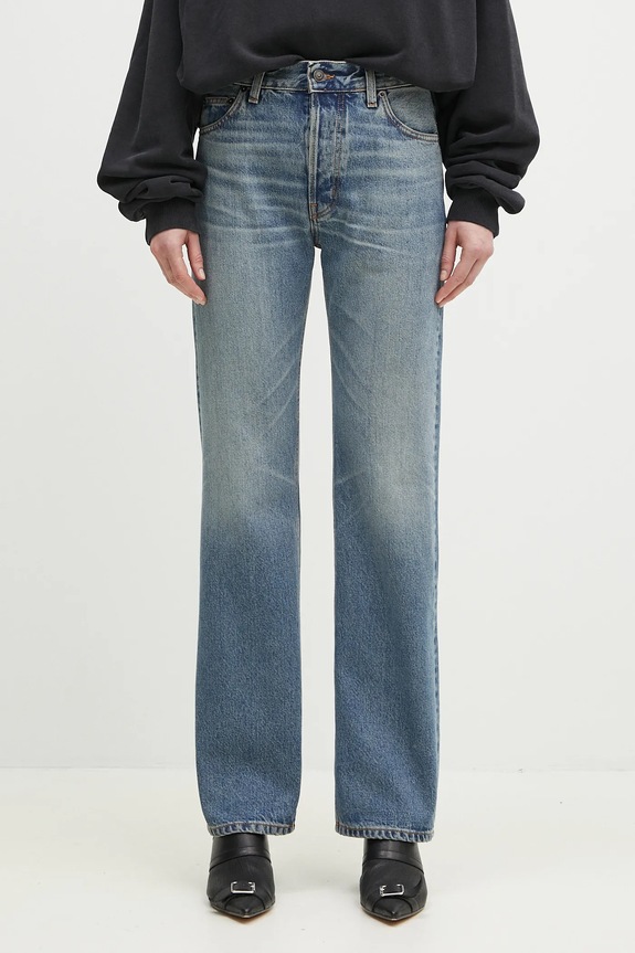 Fiorucci jeansi Lollipop Heart Print Straight Fit Jeans albastru U02SPDJE075DN02DN02