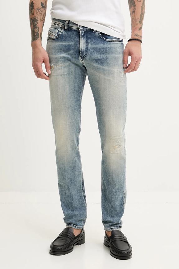 Diesel jeansy 1979 SLEENKER L.32 TROUSERS niebieski A03594.09K58