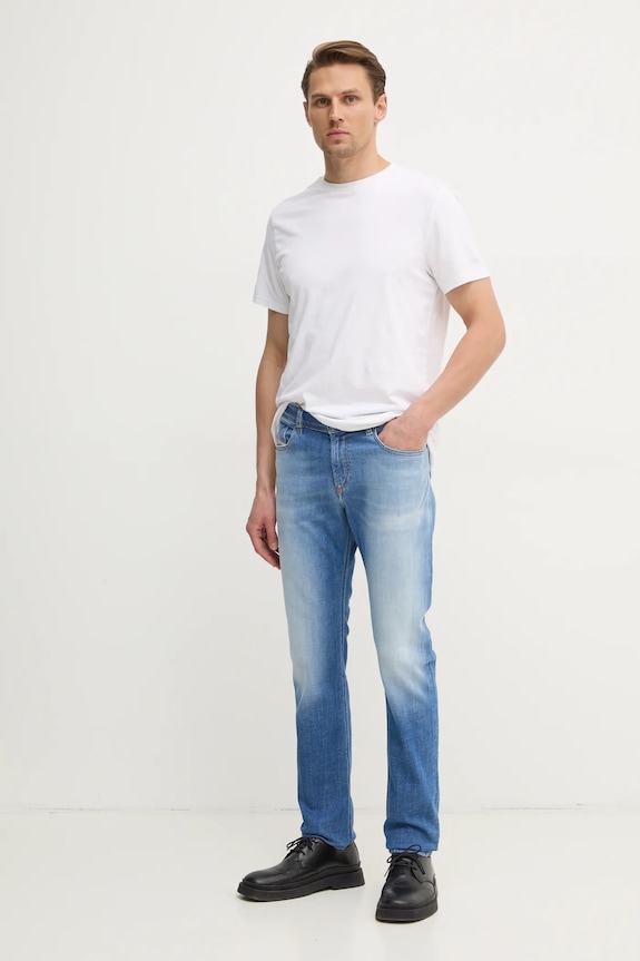 Diesel jeansi 1979 SLEENKER L.34 TROUSERS A03596.0BMBQ albastru SS25