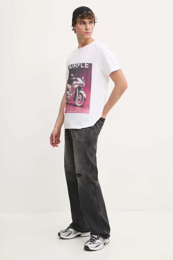 PURPLE BRAND jeansy CONCORDE RIP REPAIR P018.CRPB125 czarny SS25