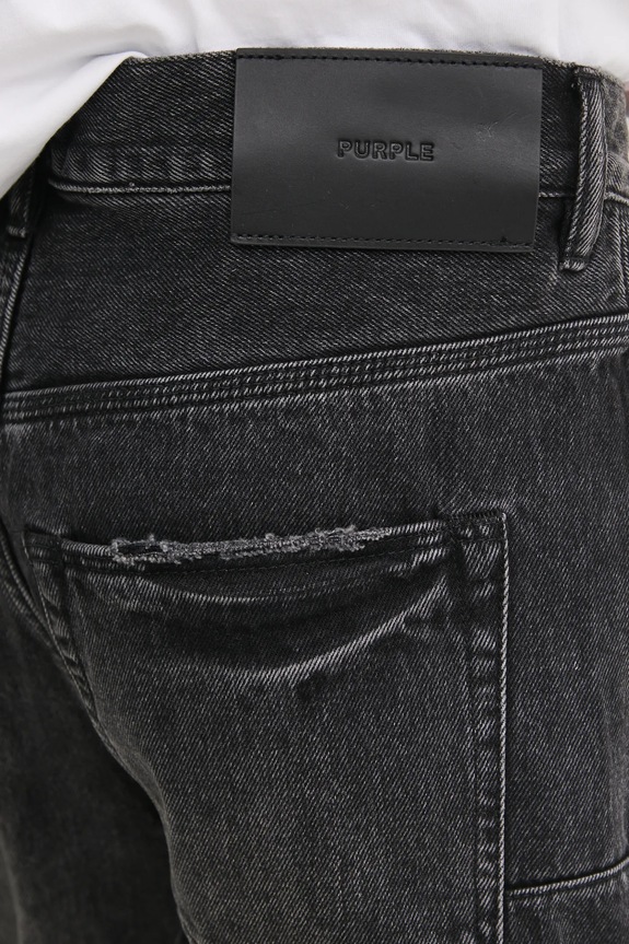 PURPLE BRAND jeansy CONCORDE RIP REPAIR czarny P018.CRPB125