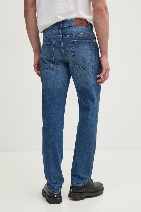 Odzież United Colors of Benetton jeansy slim fit męskie 4MCP57BC8 niebieski