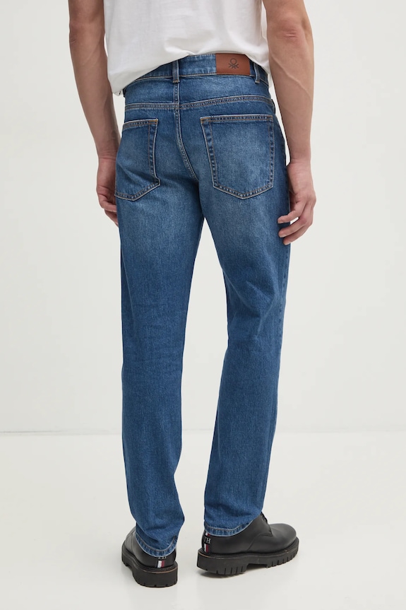 Odzież United Colors of Benetton jeansy slim fit męskie 4MCP57BC8 niebieski