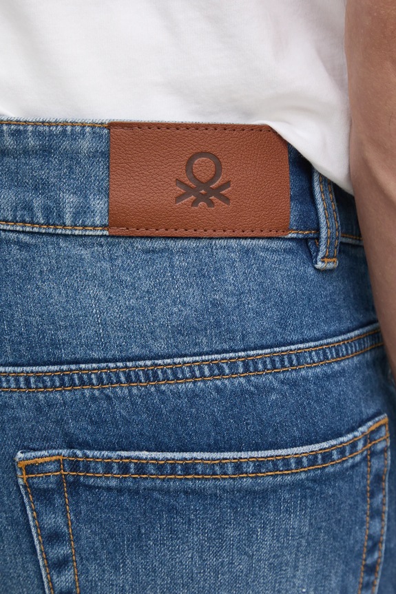 United Colors of Benetton jeansy slim fit męskie niebieski 4MCP57BC8