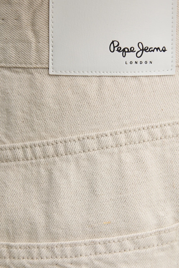 Pepe Jeans blugi din amestec de in LOOSE JEANS NILS bej PM208027TC9
