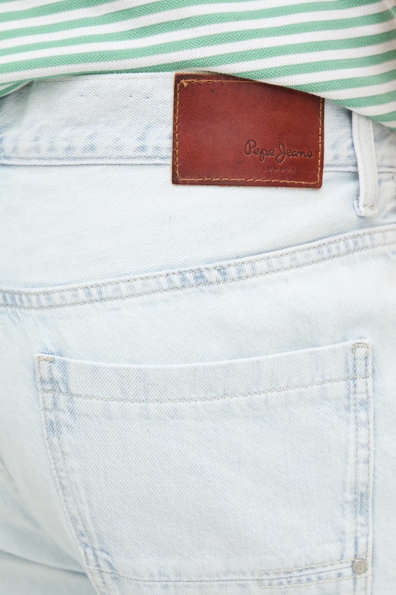 Pepe Jeans jeansi LOOSE JEANS INFUSED WHITE albastru PM208211