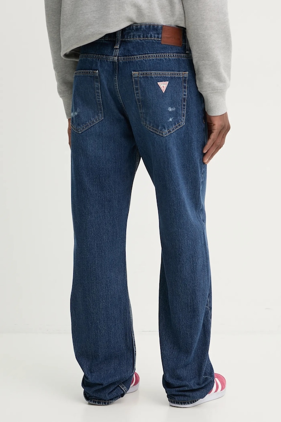 Ρούχα Τζιν παντελόνι Guess Jeans M5RAB3.D5MK1 σκούρο μπλε