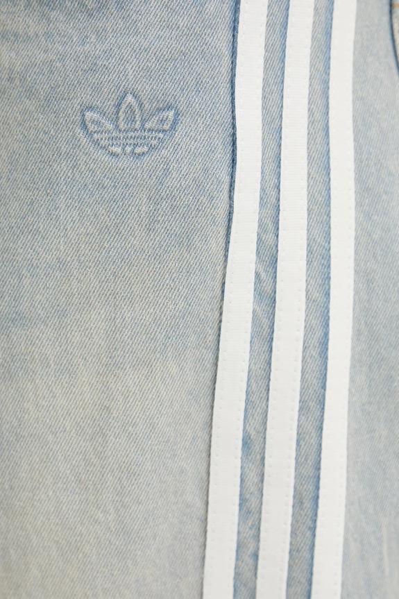 Бавовняні джинси adidas Originals DENIM JEANS блакитний JY6292
