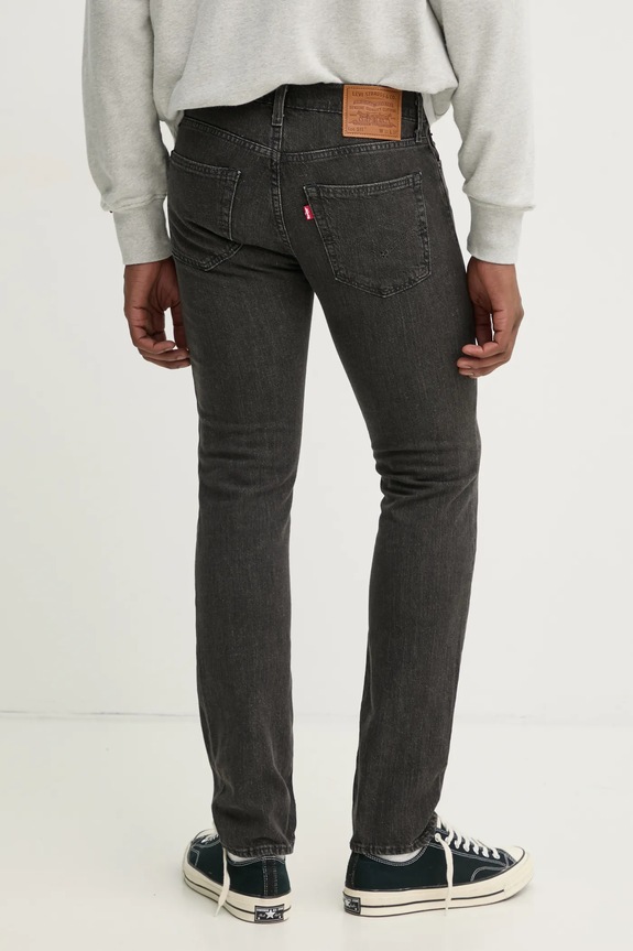 Odjeća Traperice s dodatkom lana Levi's 511 SLIM 511™ SLIM 04511. siva