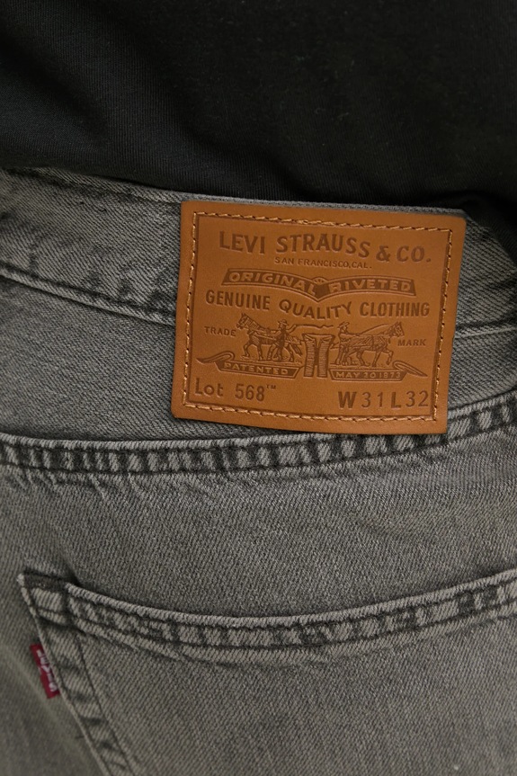 Τζιν παντελόνι Levi's 568 LOOSE STRAIGHT γκρί 29037.