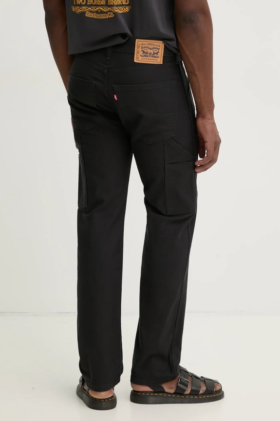 Ρούχα Τζιν παντελόνι Levi's WORKWEAR 505 UTILITY 34233 μαύρο