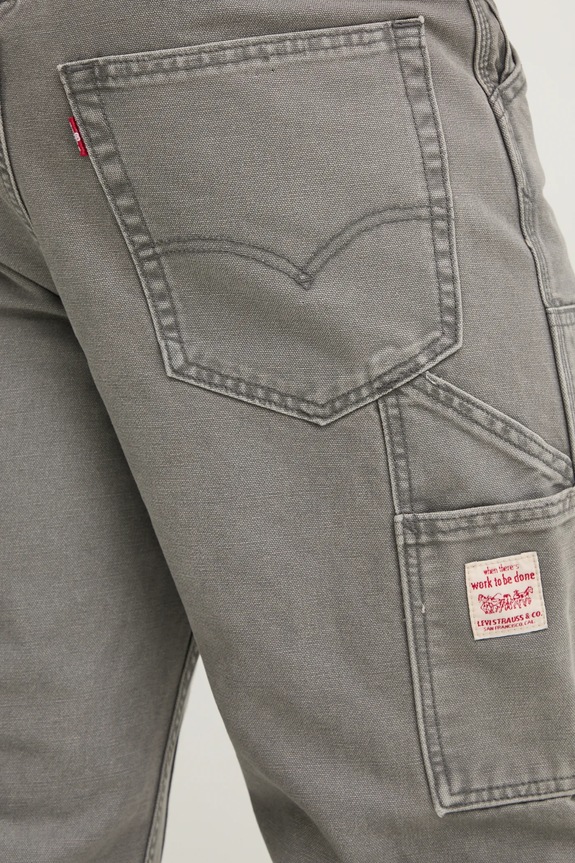 Levi's jeans in cotone 568 LOOSE STRT DBL KNEE grigio A7367