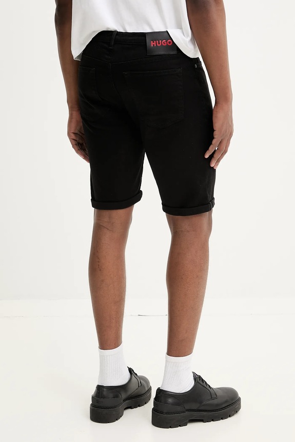 Ρούχα Σορτς HUGO 50537718 μαύρο