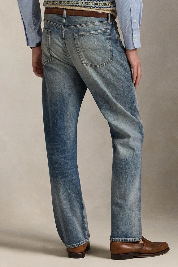Polo Ralph Lauren jeansy bawełniane niebieski 710963171