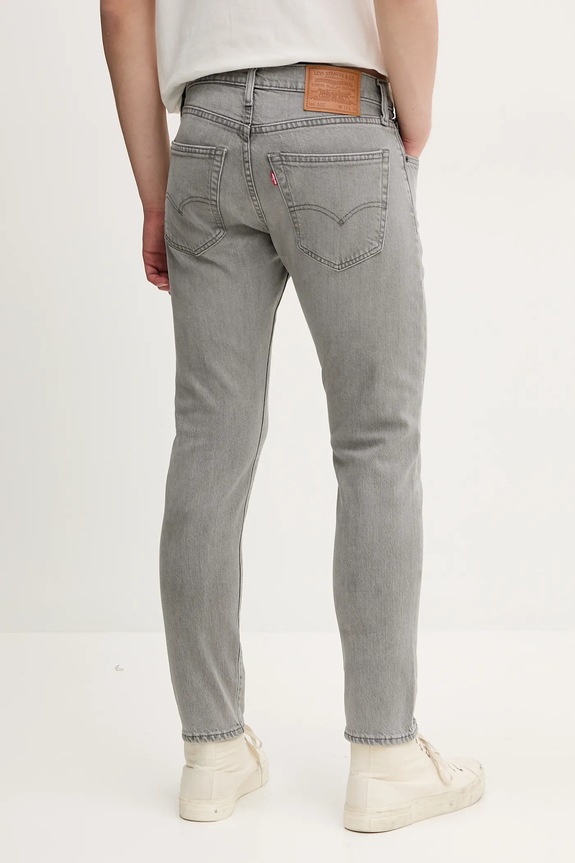 Ρούχα Τζιν παντελόνι Levi's 512 SLIM TAPER 28833.1414 γκρί