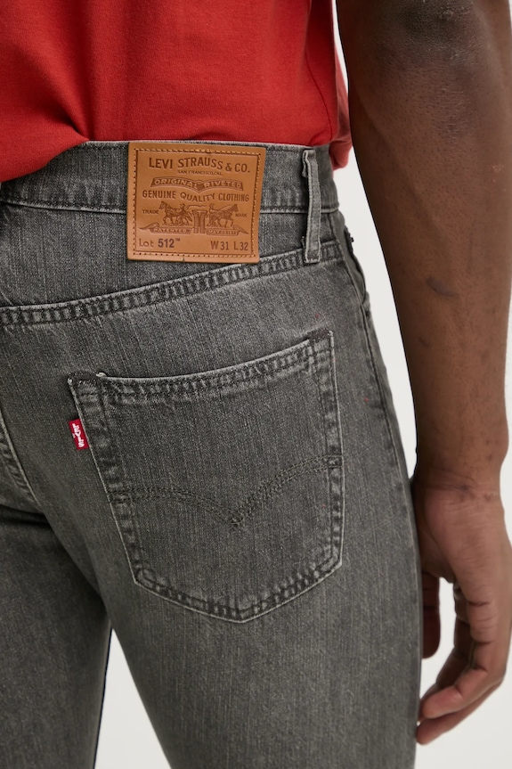 Τζιν παντελόνι Levi's 512 SLIM TAPER γκρί 28833.1426
