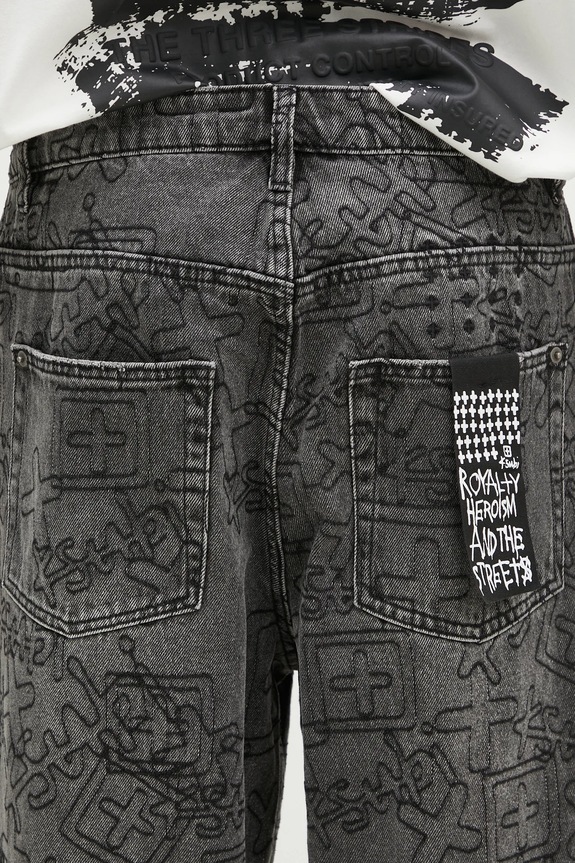 KSUBI jeansy Maxx Stencil Stitch MPS25DJ011 czarny