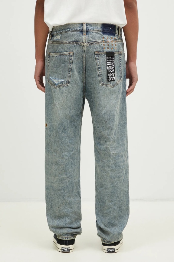 Clothing KSUBI jeans Anti K Stage Dive Trashed MPS25DJ030 blue
