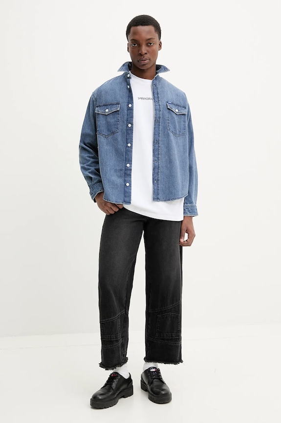 Τζιν παντελόνι Desigual NIMES 25SMDD06 μαύρο SS25