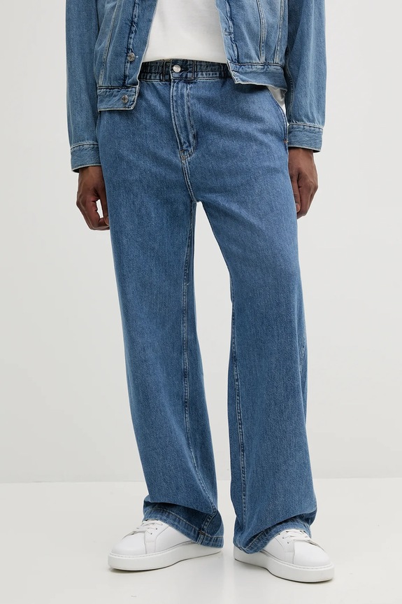 Kavbojke Calvin Klein Jeans modra J30J327518