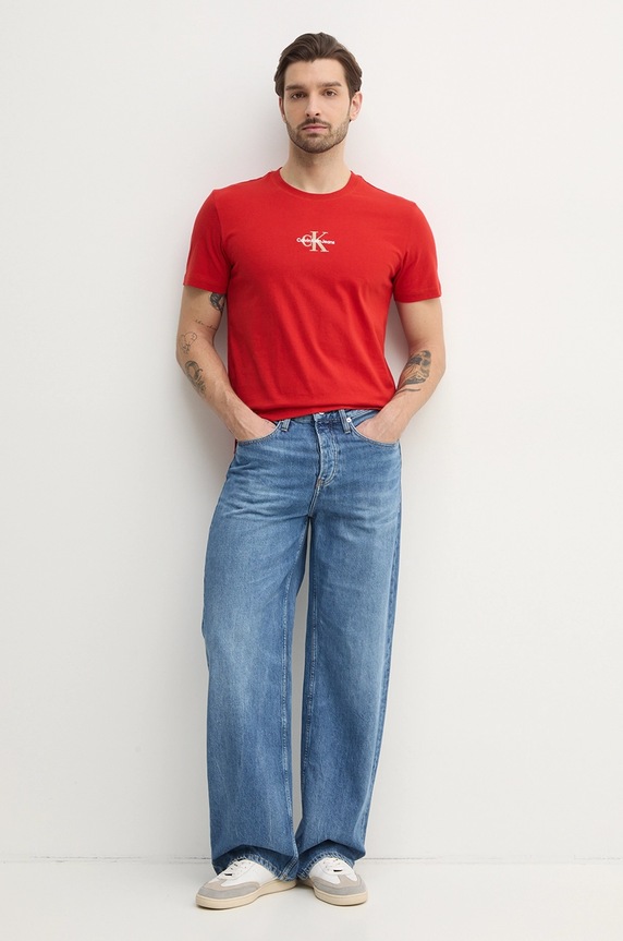 Calvin Klein Jeans jeansy J30J327503 niebieski SS25