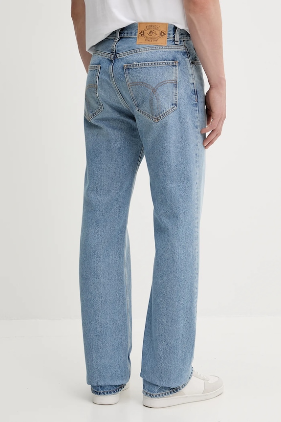Ρούχα Τζιν παντελόνι Fiorucci Light Blue Straight Fit Jeans M02SMDJE075DN01DN01 μπλε