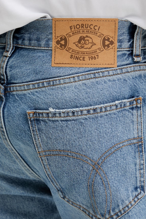 Τζιν παντελόνι Fiorucci Light Blue Straight Fit Jeans μπλε M02SMDJE075DN01DN01