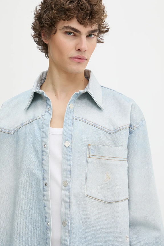 Jeans srajca Won Hundred modra 3647.15049