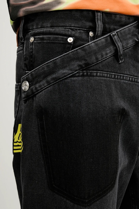 Τζιν παντελόνι BLUEMARBLE μαύρο PA75.DE14A25