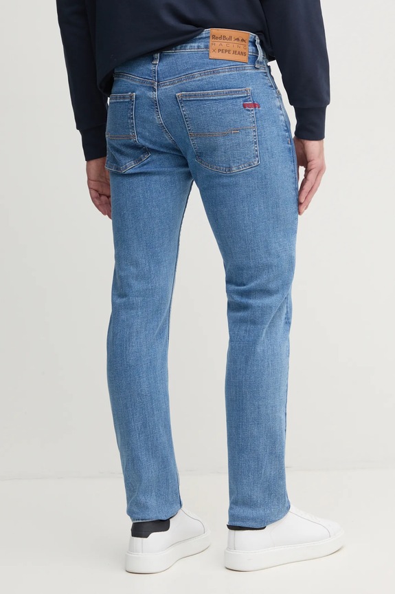 Odjeća Traperice Red Bull Racing x Pepe Jeans SLIM FIT JEANS RM200008R18 plava
