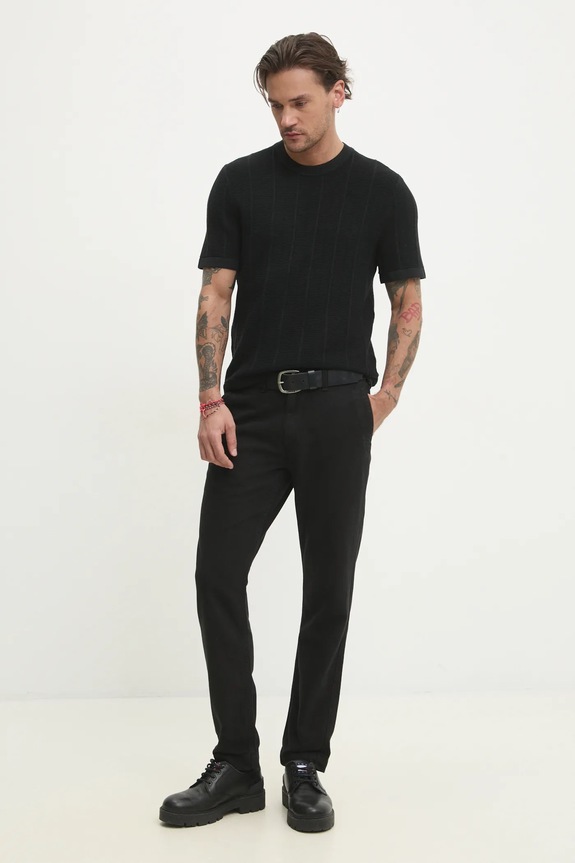 Abercrombie & Fitch jeansi KI131.5097.900 negru SS25