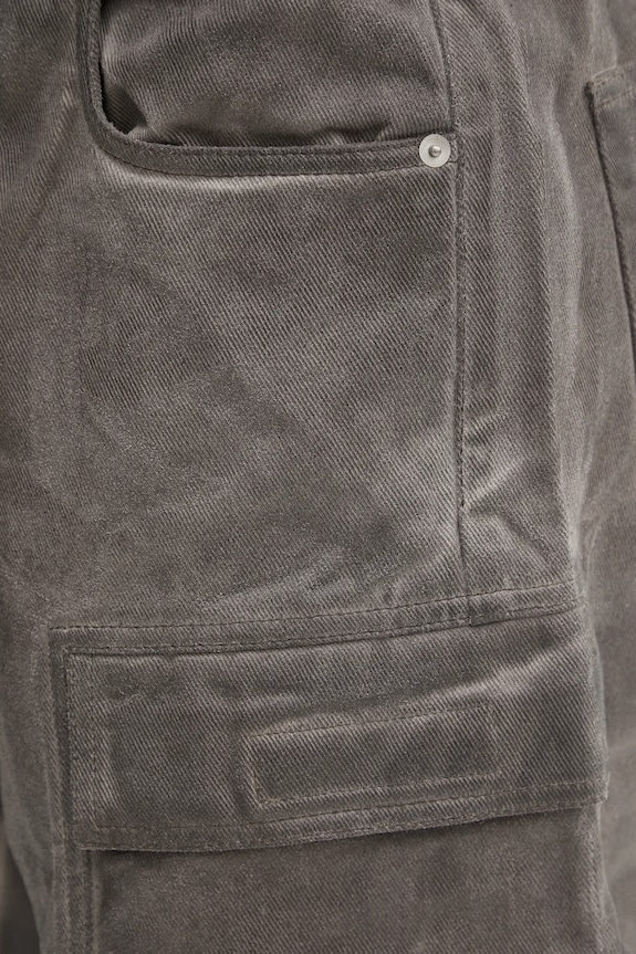 Rick Owens DRKSHDW jeansy Double Cargo szary DU01E3361.DCF