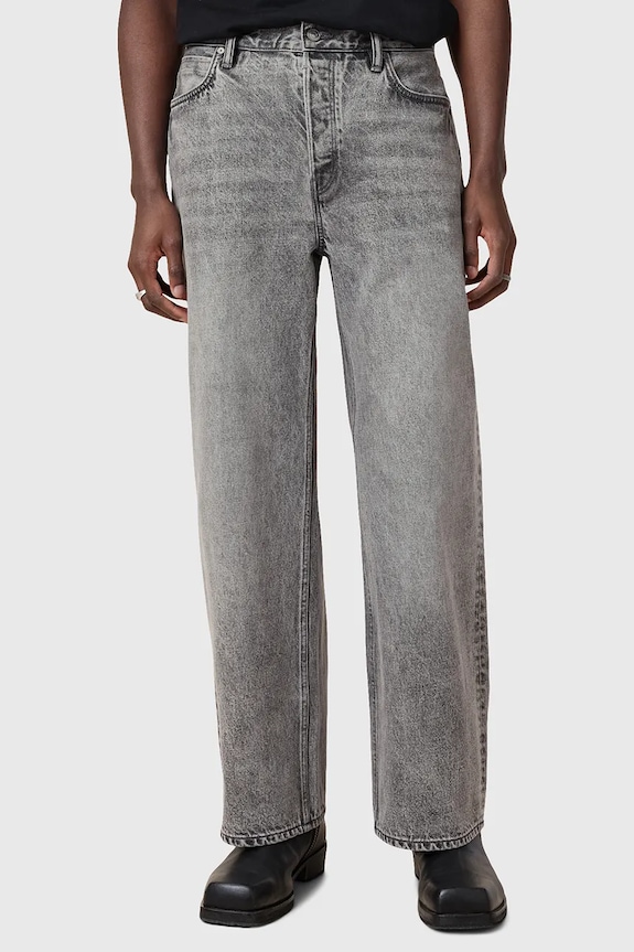 AllSaints jeansy LENNY M004EC szary SS25