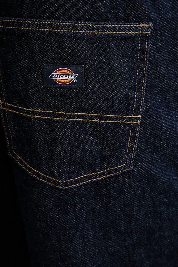 Dickies jeansy Houston Denim Rinsed granatowy DK0A4XFLRIN1
