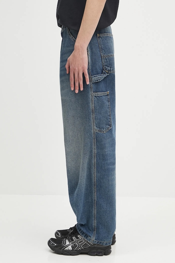 Carhartt WIP jeansy OG Single Knee Pant I034871.014L niebieski AW25