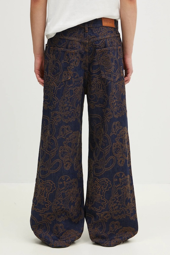 Одяг Джинси Kenzo FF55DP4196V1.DM темно-синій
