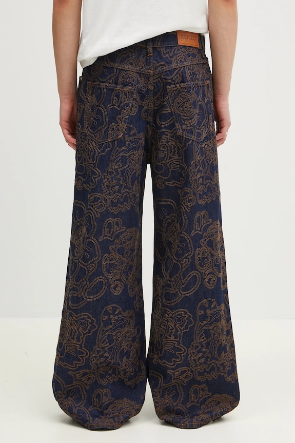 Одяг Джинси Kenzo FF55DP4196V1.DM темно-синій