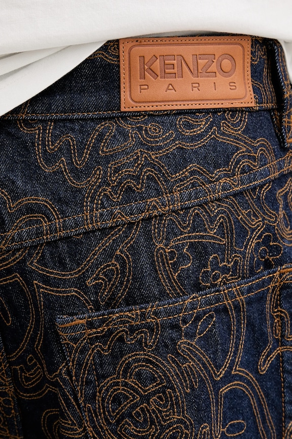 Kenzo jeansy granatowy FF55DP4196V1.DM