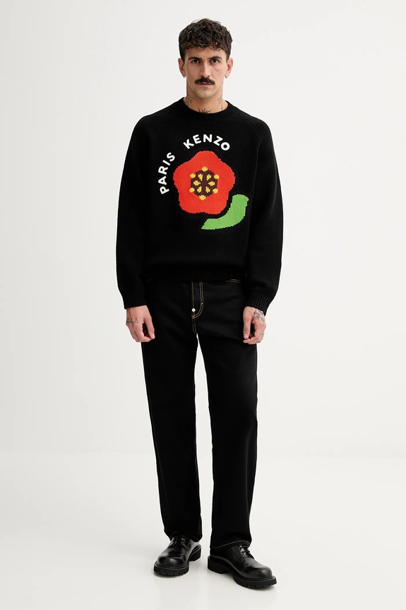 Kenzo jeansy FF55DP4206C1.BM czarny SS25