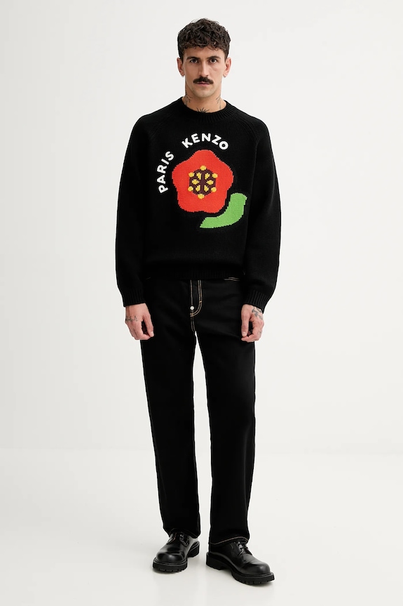 Kenzo jeansy FF55DP4206C1.BM czarny SS25