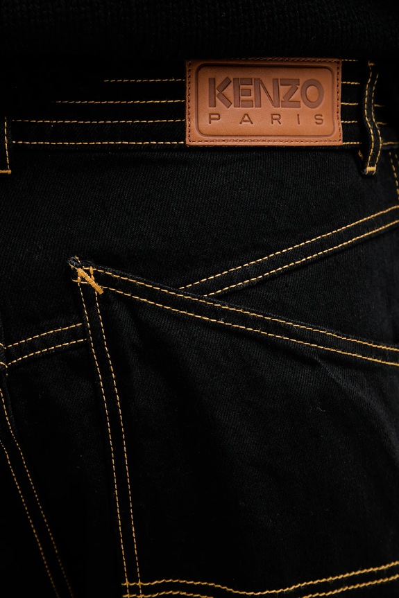 Kenzo jeansy czarny FF55DP4206C1.BM