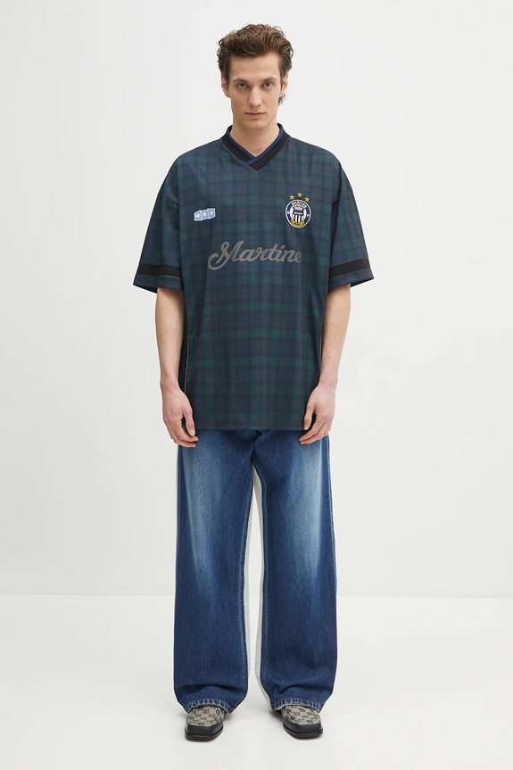 AMBUSH farmer Denim Layered Pants 12115339 kék
