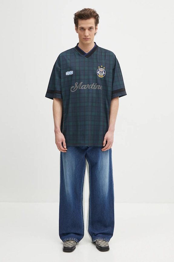 AMBUSH farmer Denim Layered Pants 12115339 kék