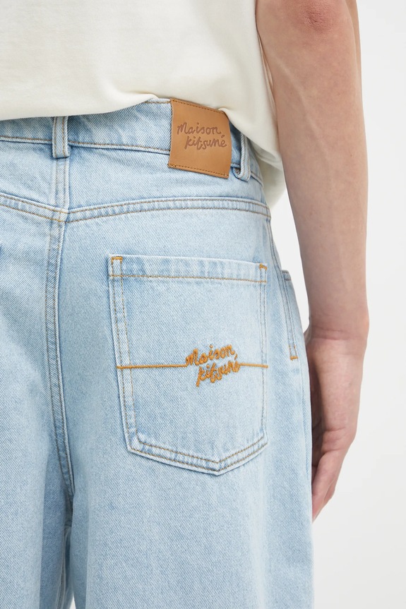 Джинсы Maison Kitsuné Relaxed Denim голубой OM01105WD4009