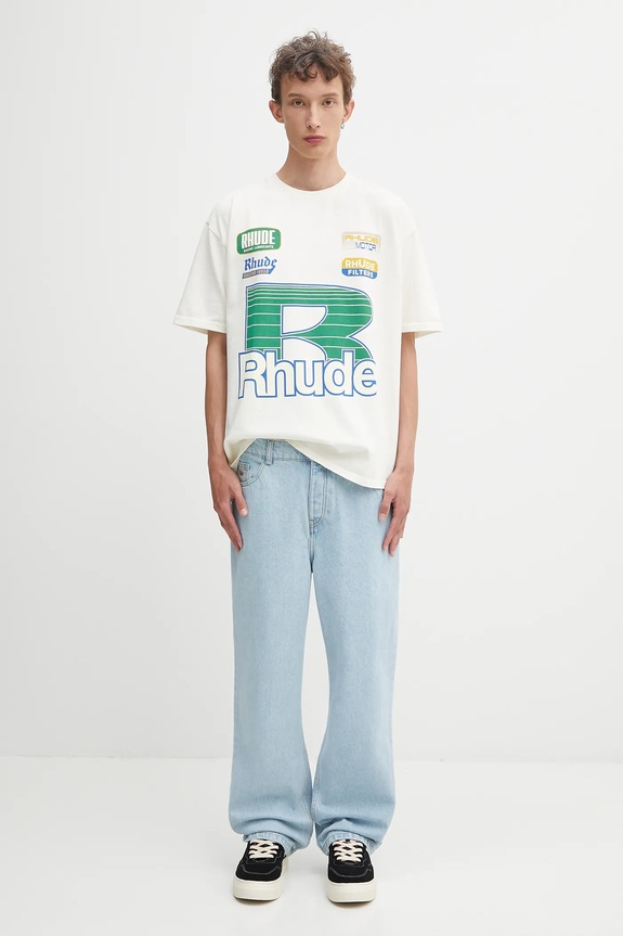 Джинсы Maison Kitsuné Relaxed Denim OM01105WD4009 голубой