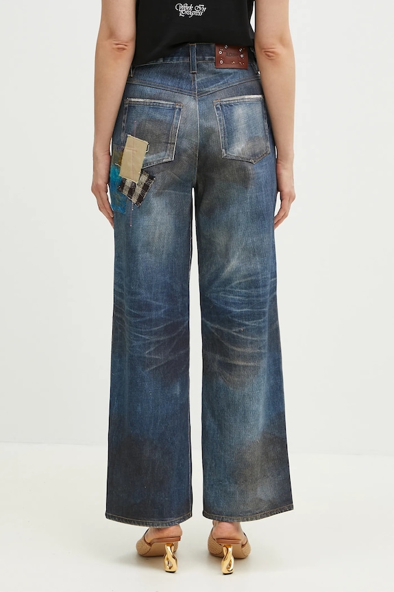 Andersson Bell jeans Patchwork Printed Denim Trompe L`Oeil apa789u